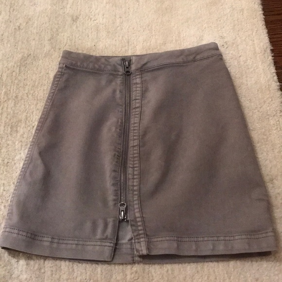 gray free people mini skirt - Picture 1 of 3